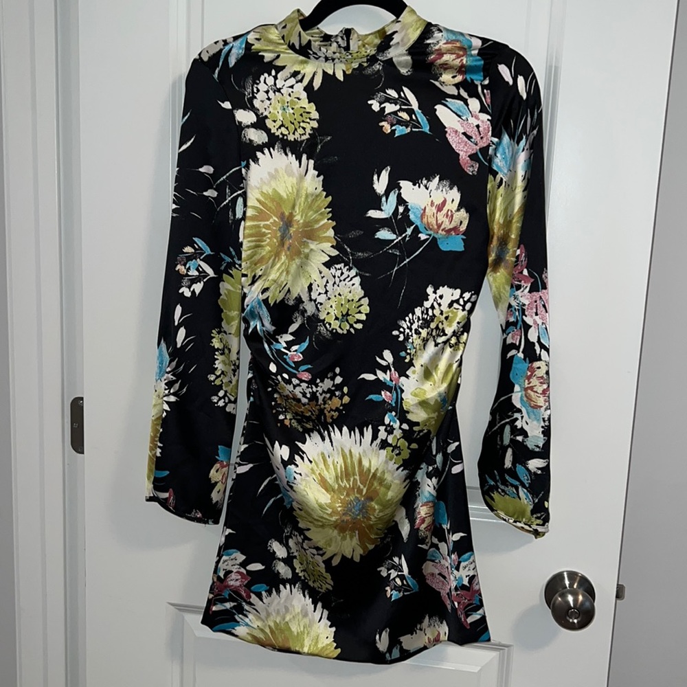 NWT Zara Satin Effect Mini Dress XS